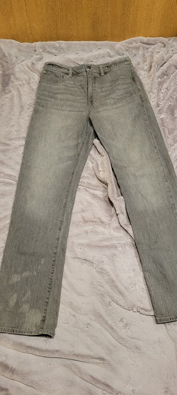 Madewell 90s Straight Jeans Womens 27 Gray Wash High Rise Straight Leg Grunge